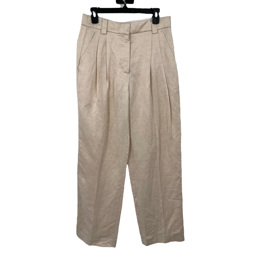 A.L.C. pants Mateo linen blend shantung wide leg size 6 - Picture 2 of 7